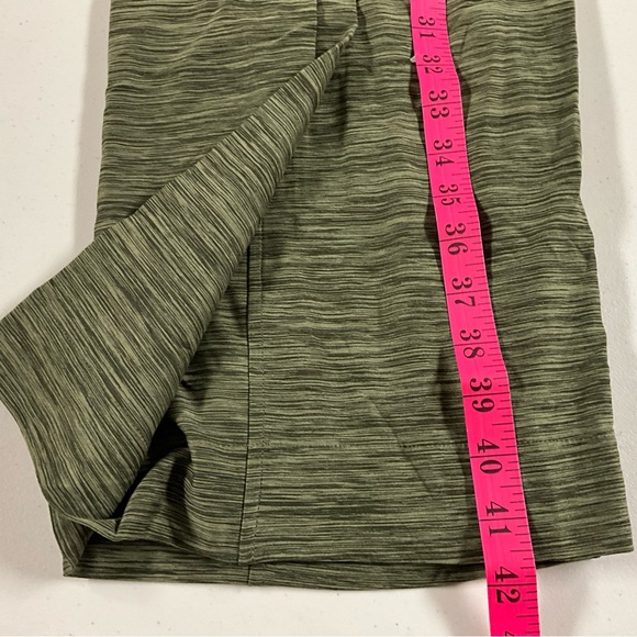 All In Motion Women's Knit Mid-Rise Wide Leg Pants - Heathered Olive Gre… - Picture 8 of 9